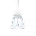 Clear Crystal Ball with Swan Ornament