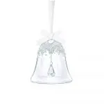 Clear Crystal Ball with Swan Ornament