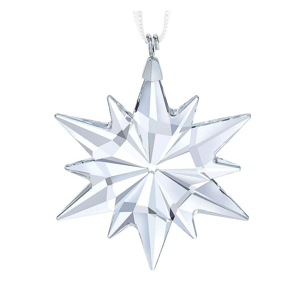 Clear Crystal Snowflake Ornament Design 1