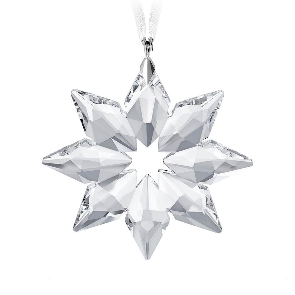 Clear Crystal Snowflake Ornament Design 2