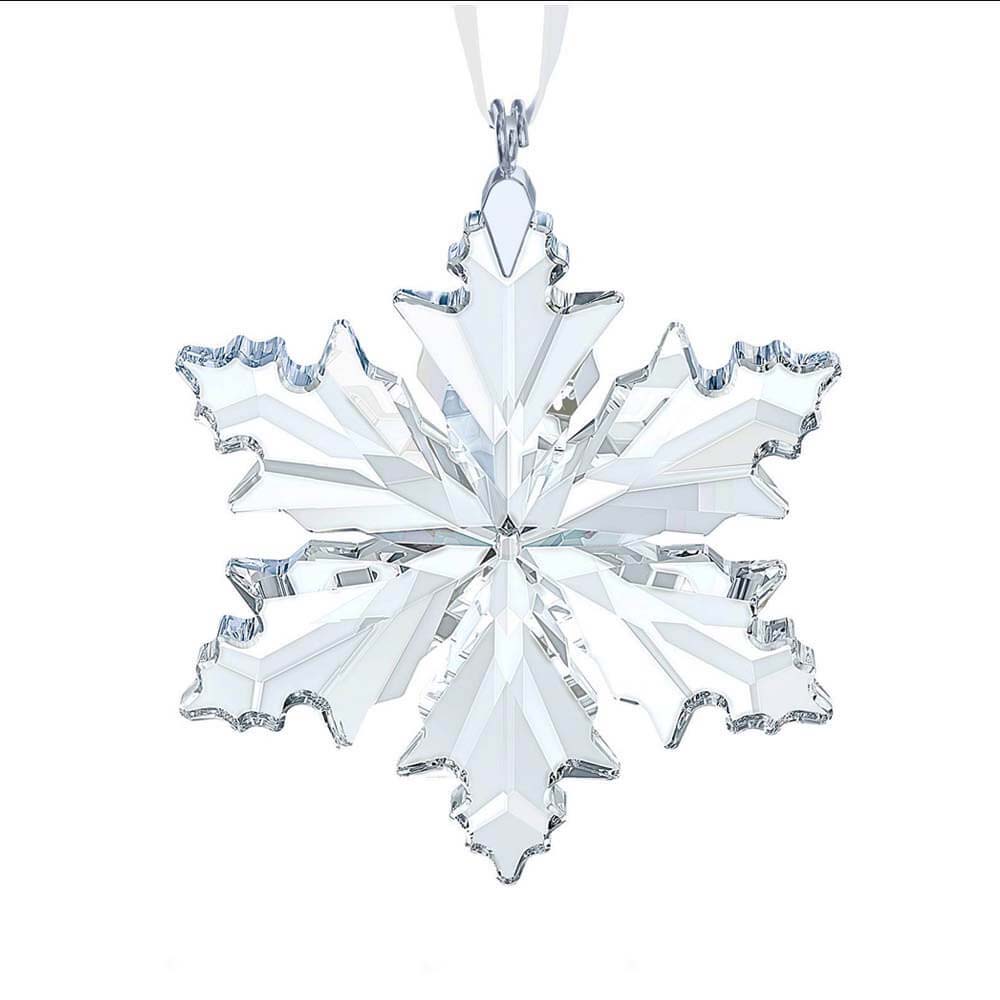 Clear Crystal Snowflake Ornament Design 3