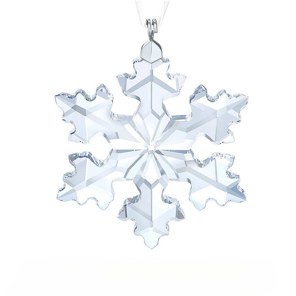 Clear Crystal Snowflake Ornament Design 4