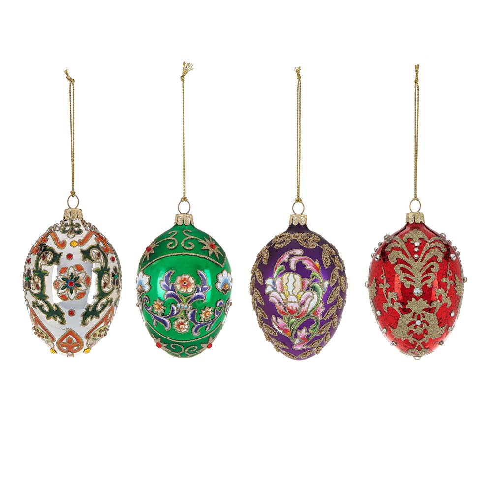 Bộ 4 Quả Trứng Vẽ Tay Joan Rivers 2016 - Size Trung - La Maison Chouette