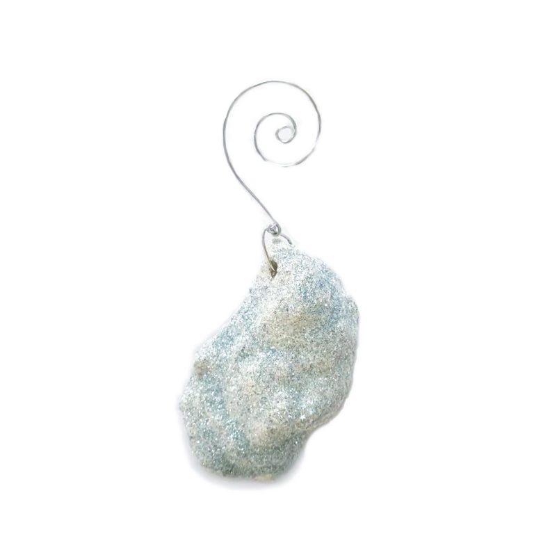 Blue Pearl Oyster Christmas Ornament