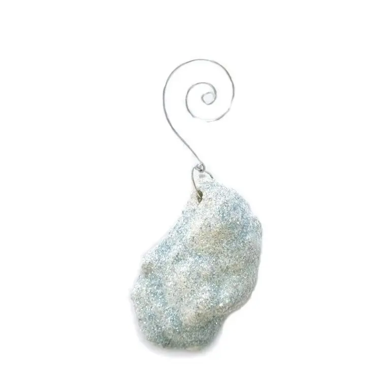 Blue Pearl Oyster Christmas Ornament