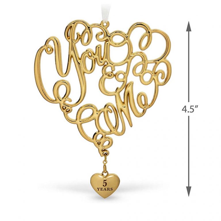 Hallmark Gold Heart Christmas Ornament