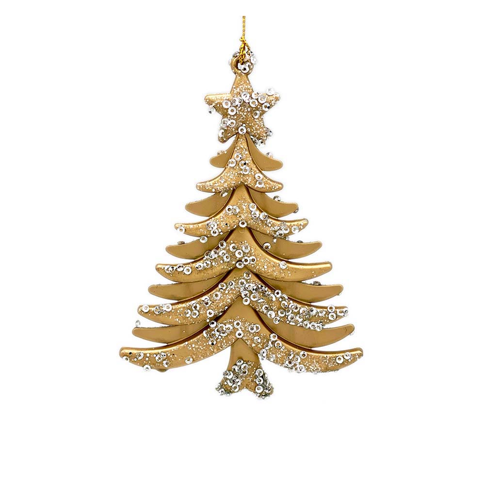 Gold Christmas Tree Ornament