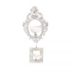 Set of 9 Clear & Silver Shatterproof Baubles