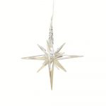 Red Acrylic Icicle Christmas Ornament