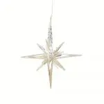 Red Acrylic Icicle Christmas Ornament