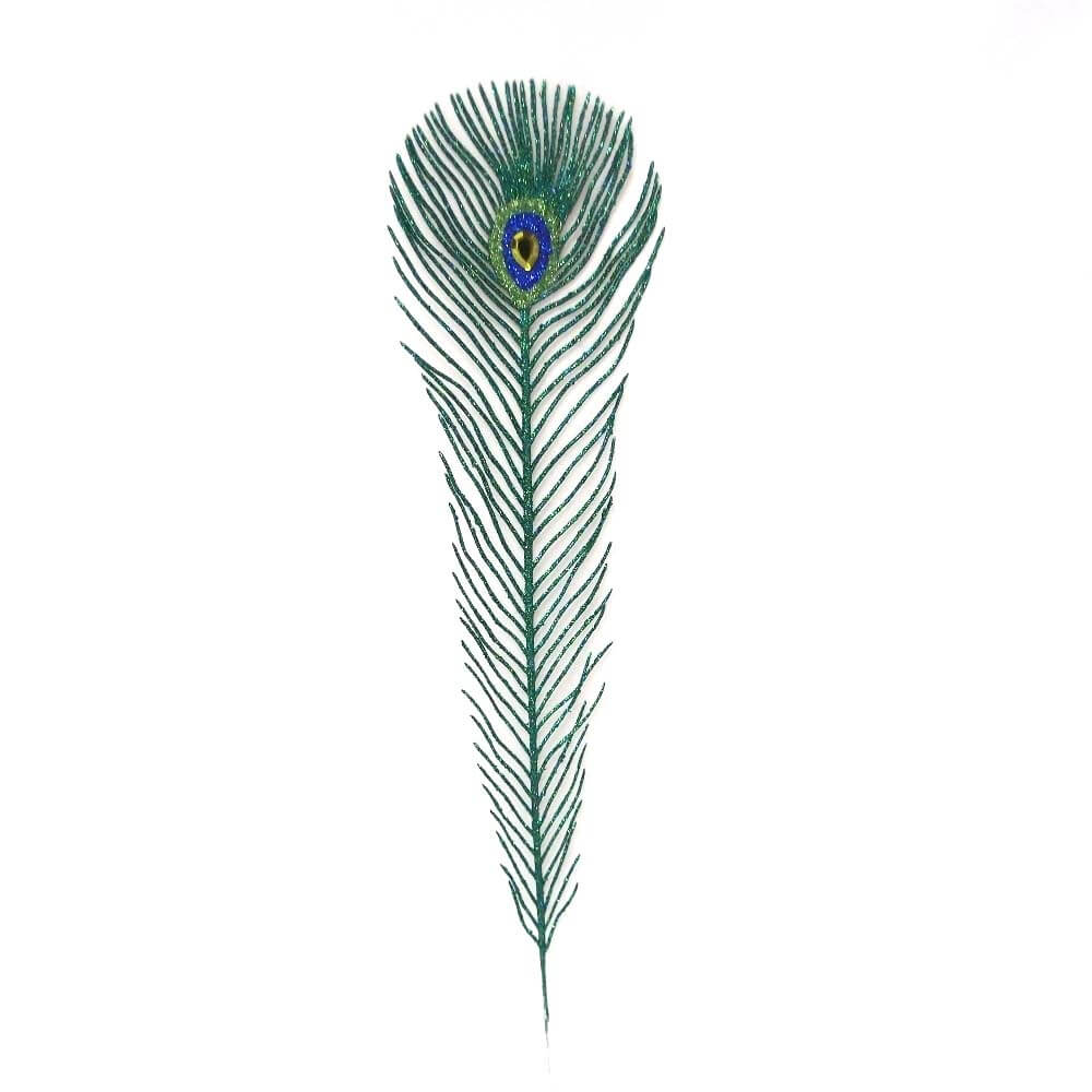 Blue Peacock Feather Pick