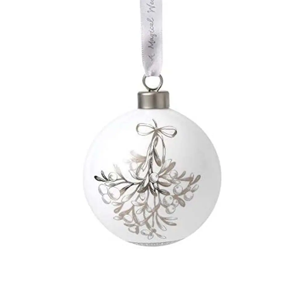 Wedgwood Fine Bone China Bauble – Mistletoe