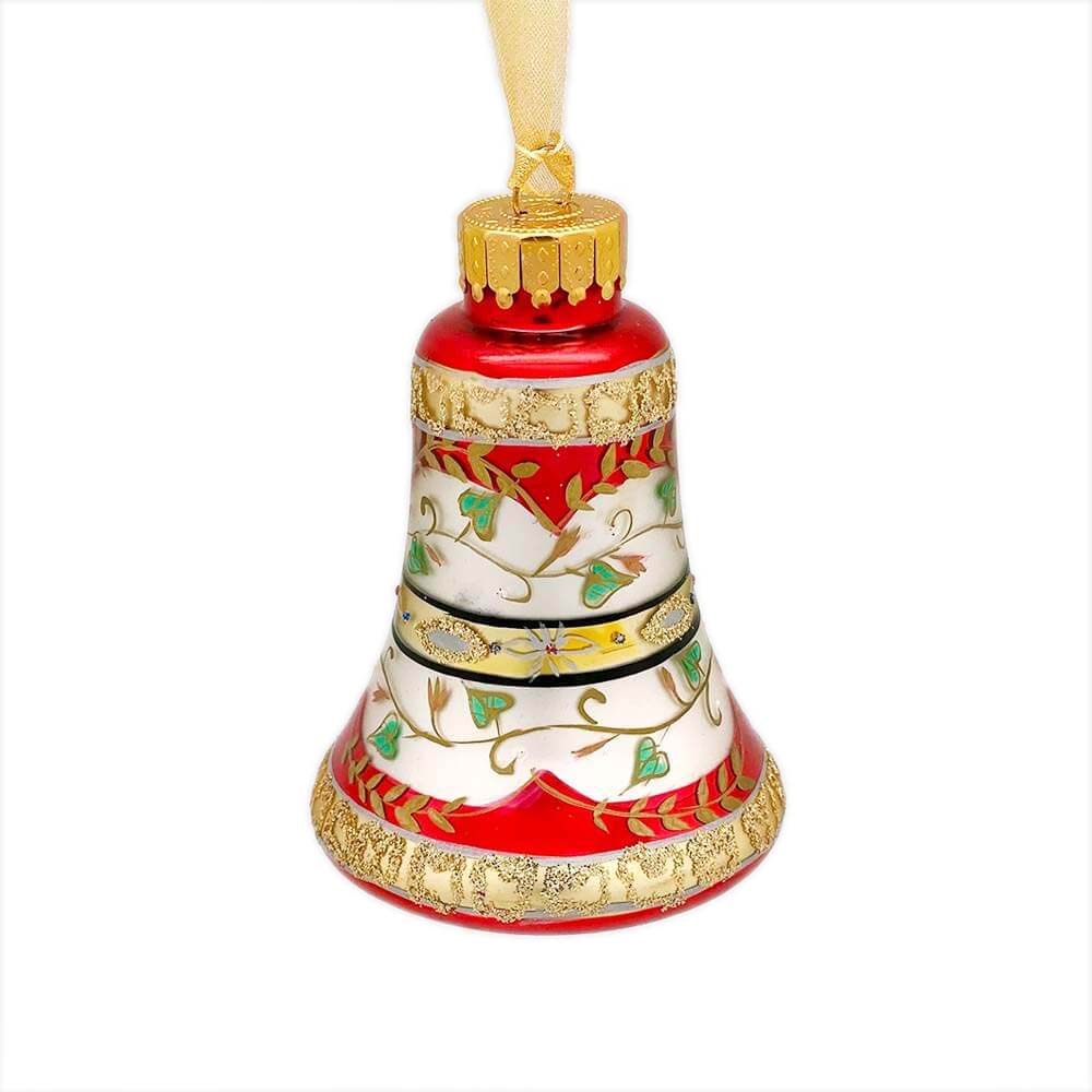 Hand-painted Bell Glass Ornament Size S – Designer Studio