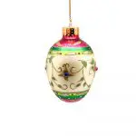 Handpainted Glass Bell Ornament Small Size – Designer Studio