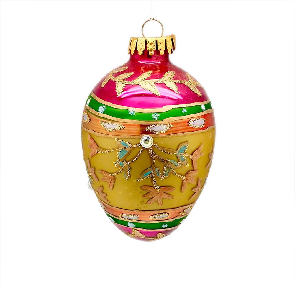 Trứng Thủy Tinh Vẽ Tay Hãng GKI Bethlehem Glass - Size Trung - La Maison Chouette