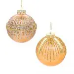 Gold Drop Ornament with LED light