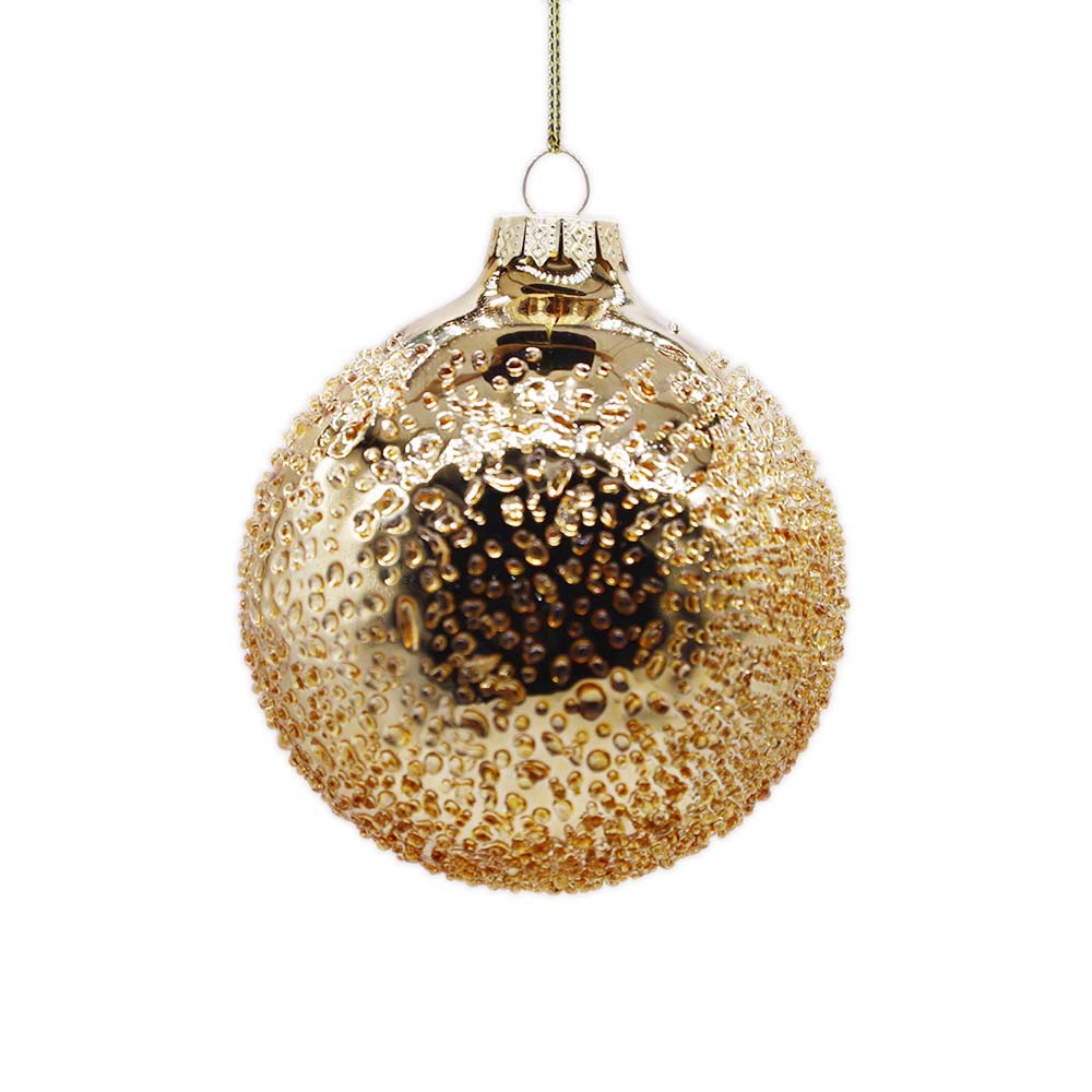 Gold Glass Balls Ornament – Set of 6