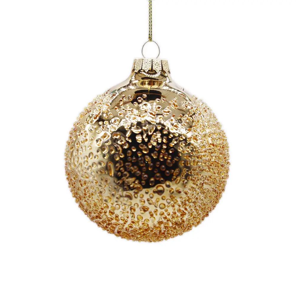 Gold Glass Balls Ornament – Set of 6