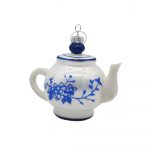 Ấm Trà Gốm Trắng Xanh - La Maison Chouette