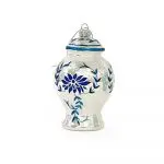 Bình Gốm Ginger Jar Trắng Xanh Size Lớn - La Maison Chouette
