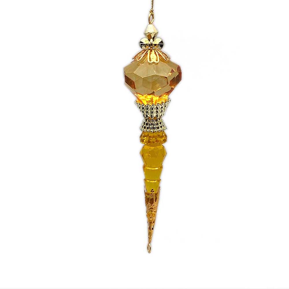 Gold Acrylic Icicle Ornament