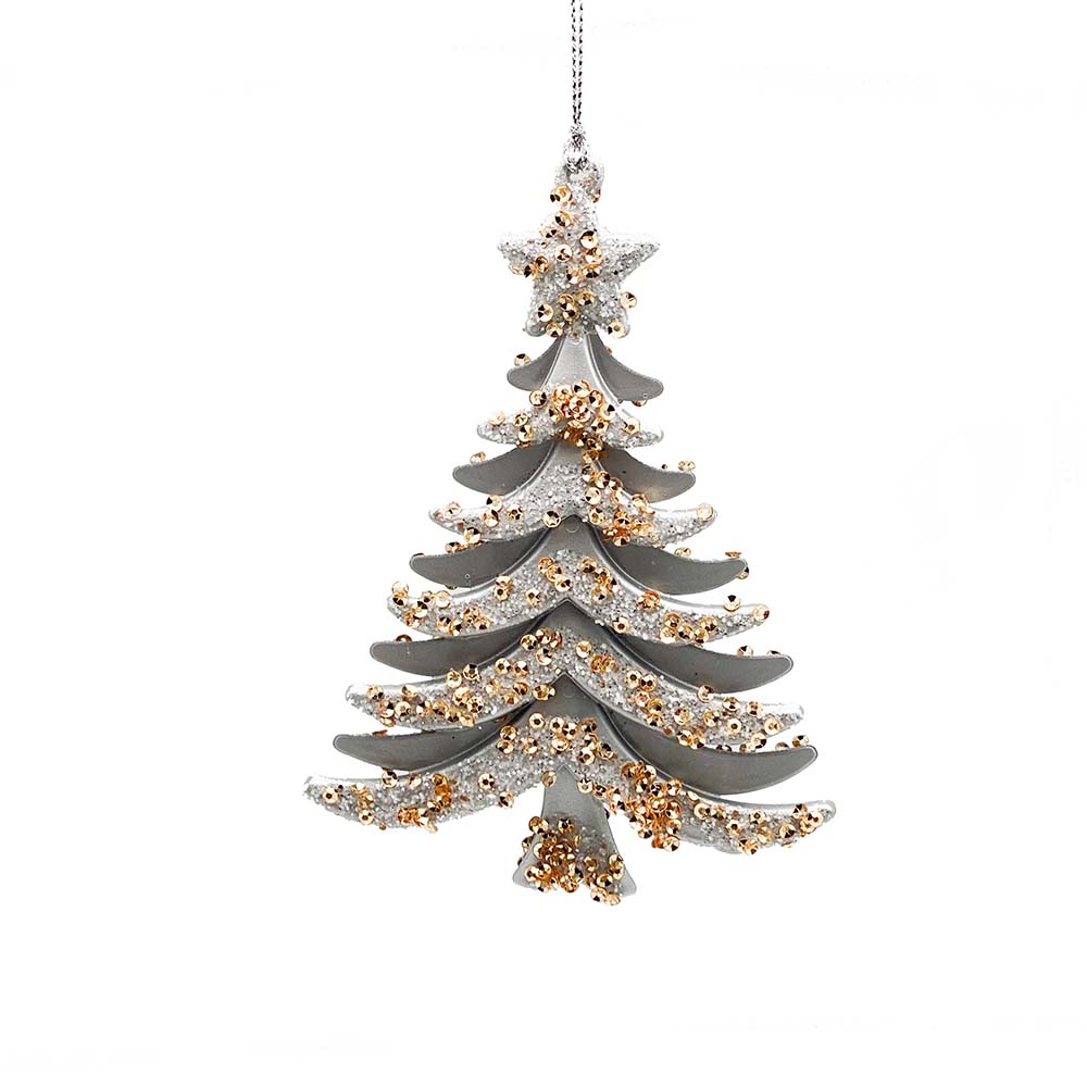 Silver Christmas Tree Ornament