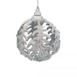 Set of 20 Silver & Blue Glass Ornaments – Valery Madelyn