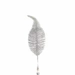 Silver/Gold Velvet Poinsettia Pick