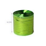 Silver Organza Ribbon with ZicZac Patterns 63mm Wide – 9m Roll