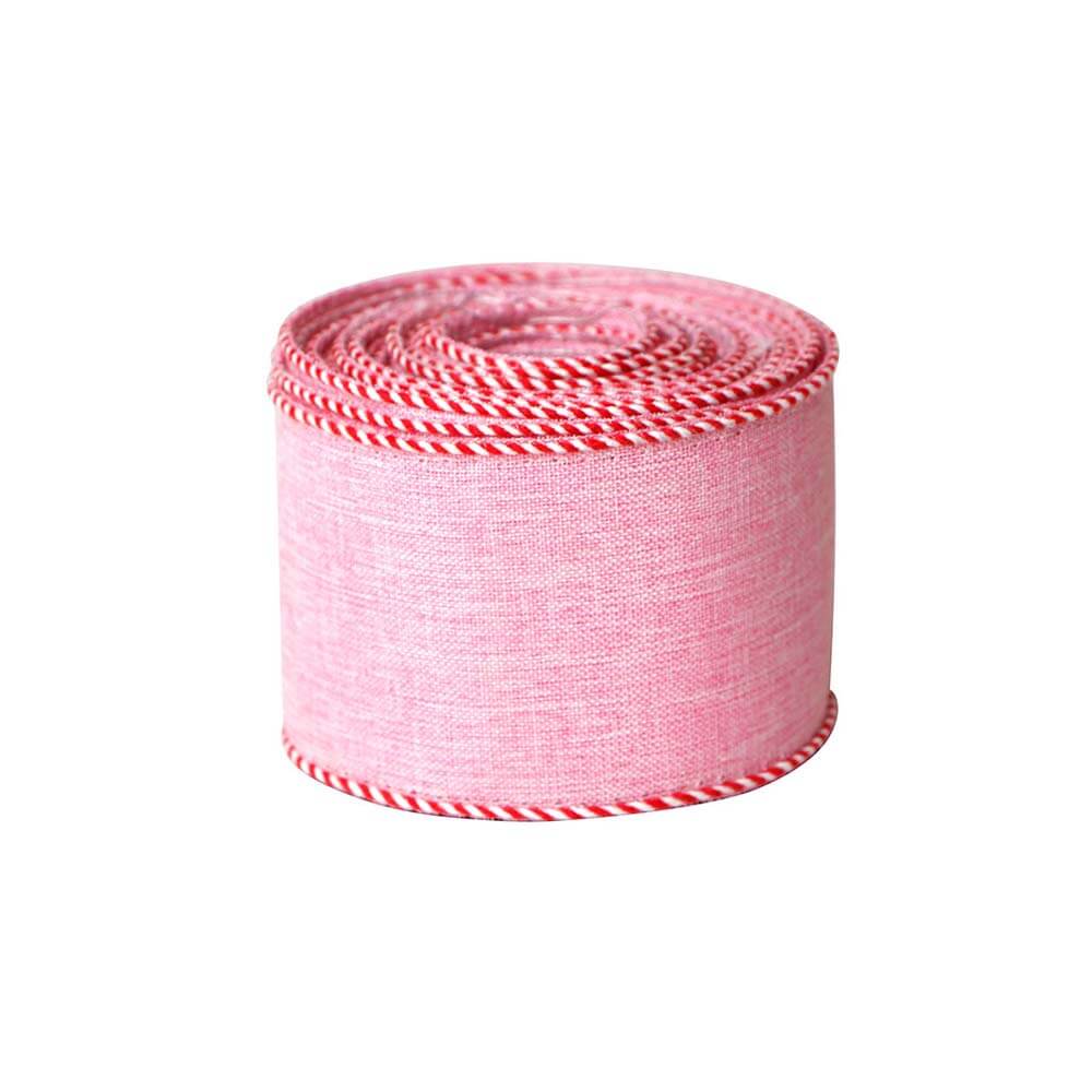 Pink Cotton Ribbon 63mm Wide – 9m Roll