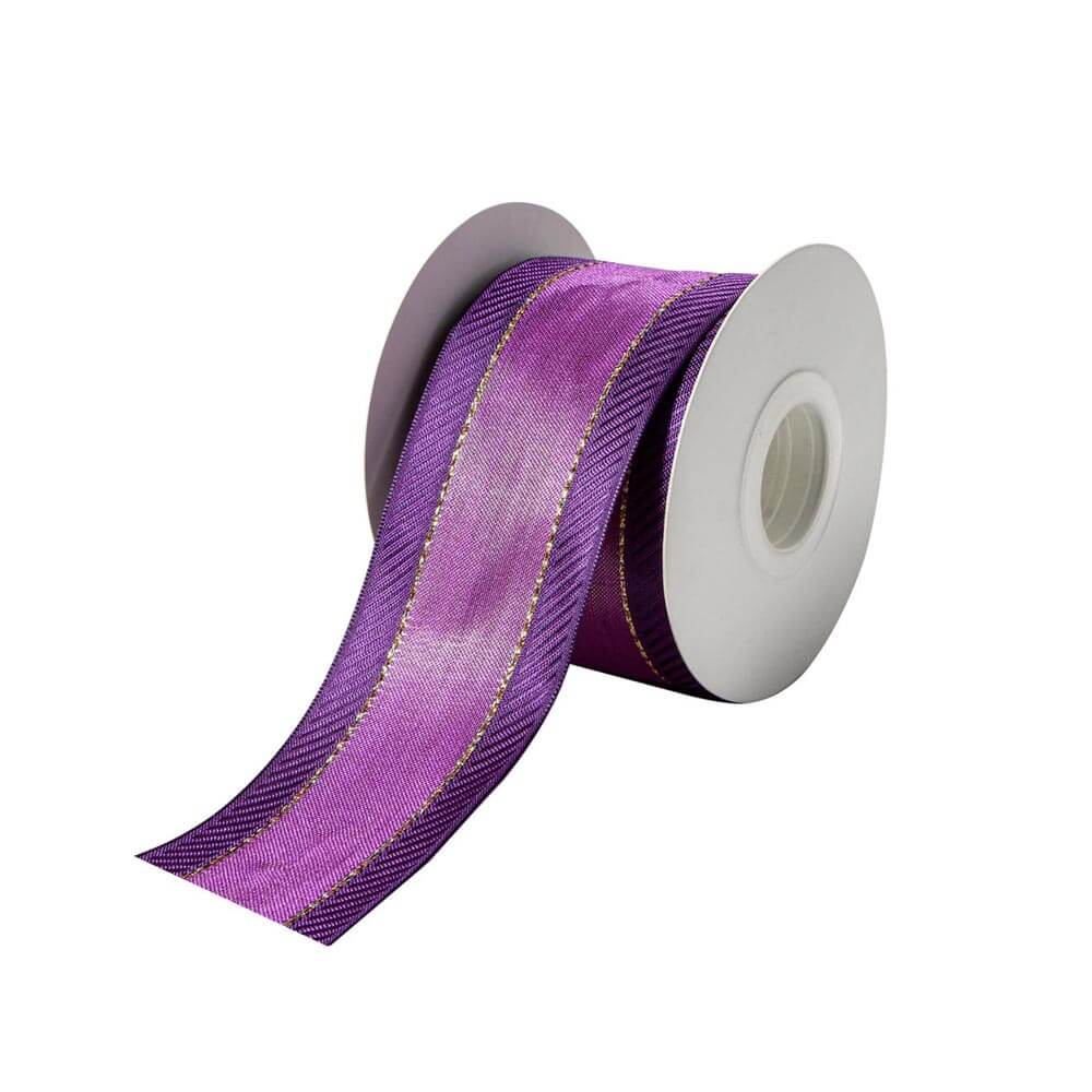 Purple Satin Ribbon 63mm Wide – 22m Roll