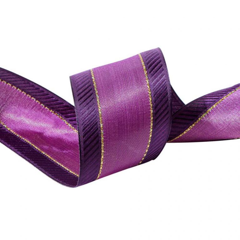 Purple Satin Ribbon 63mm Wide – 22m Roll