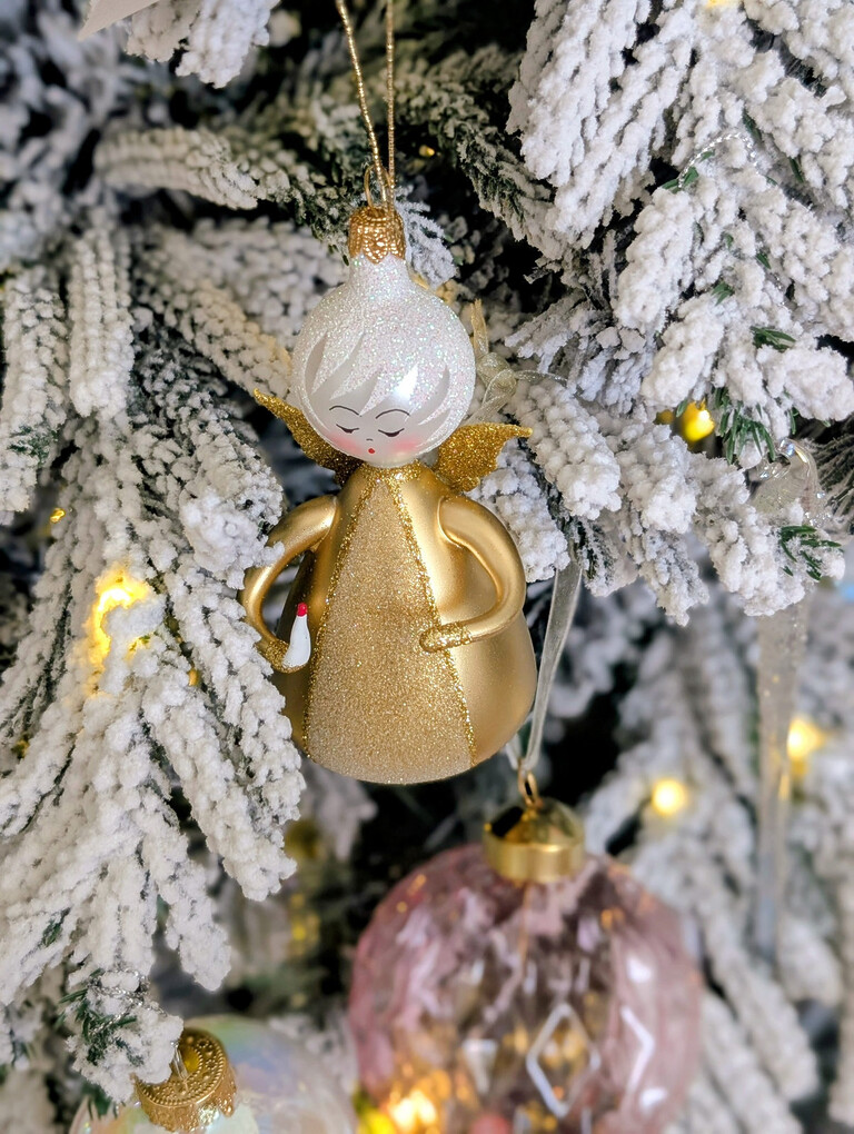 Pastel Romance Gold Angel Ornament Pastel Romance Gold Angel Ornament