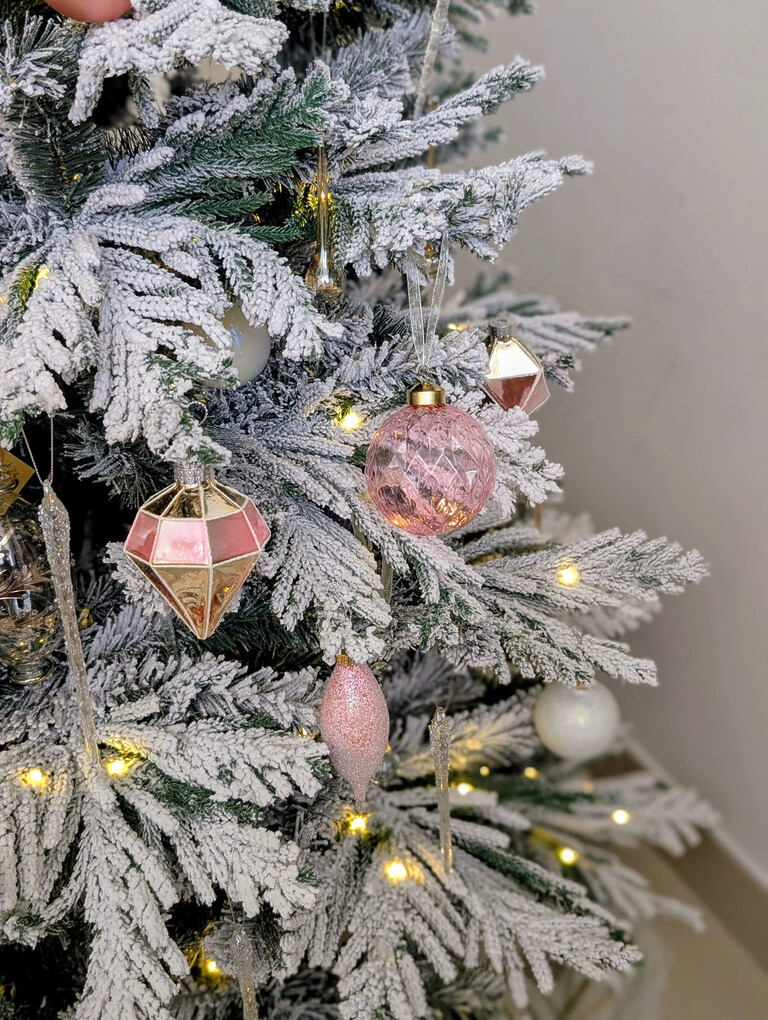 Pastel Romance Pink Glass Baubles Pastel Romance Pink Glass Baubles
