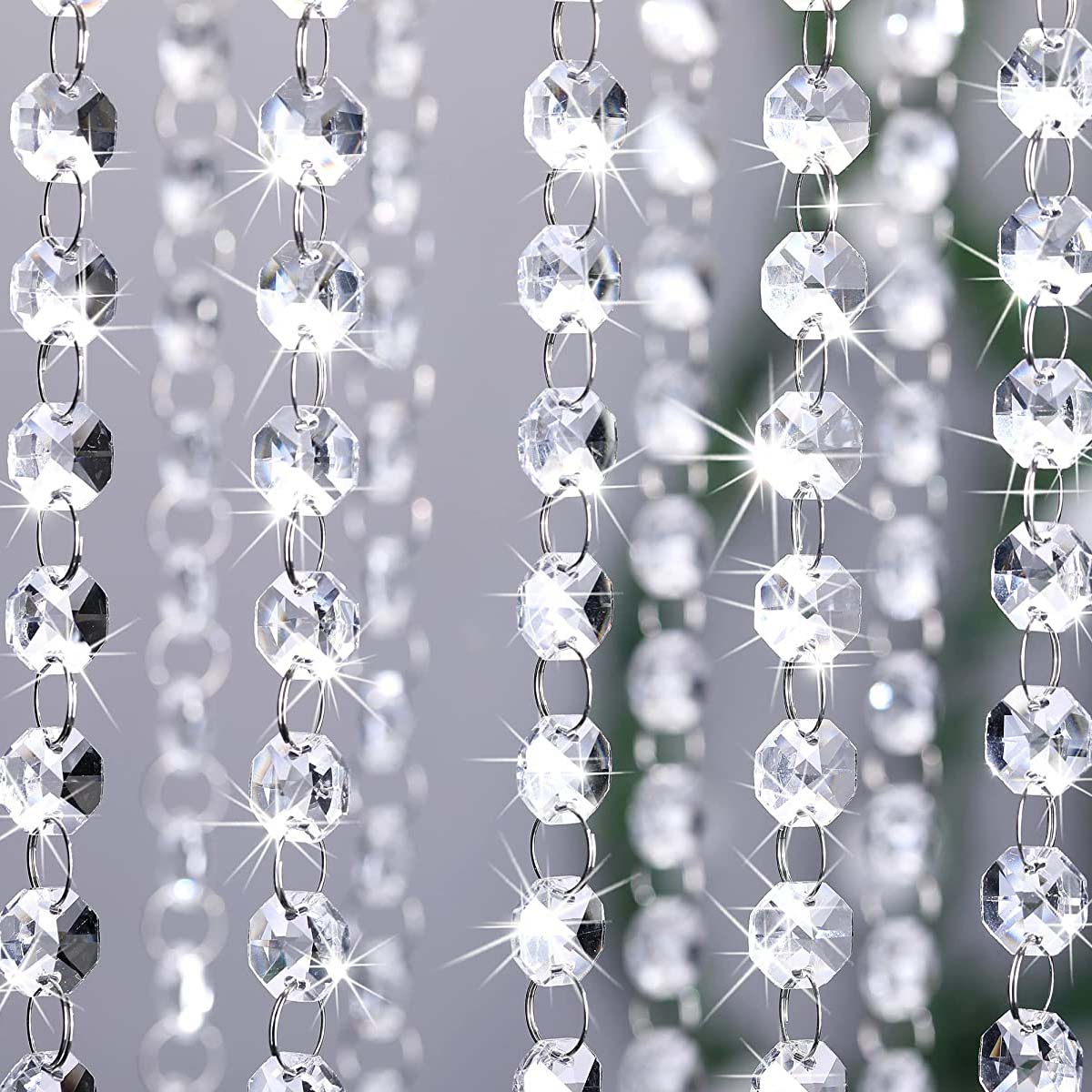 String of Crystal Beads 5m Long – Set of 5