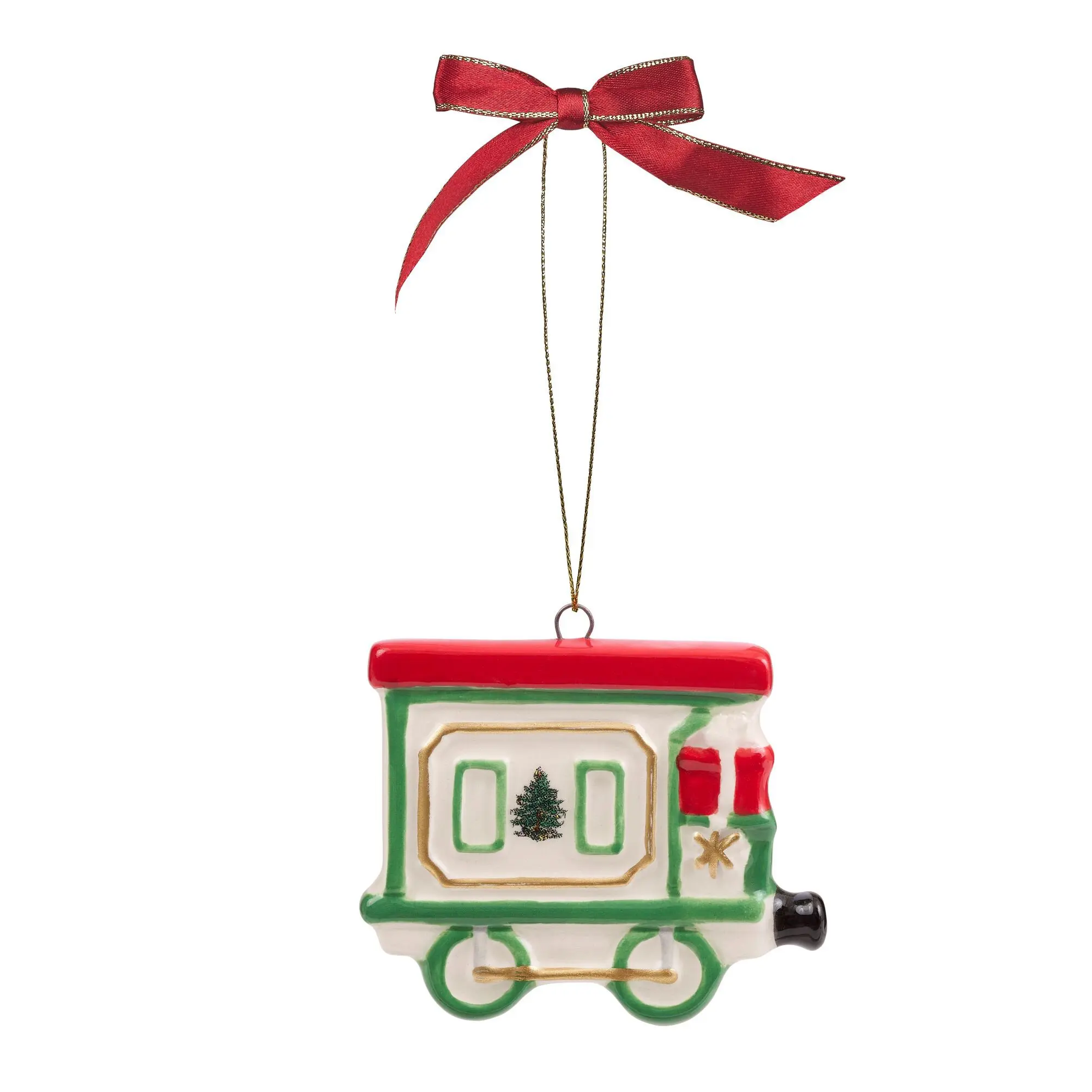Spode Train Set Porcelain Ornament