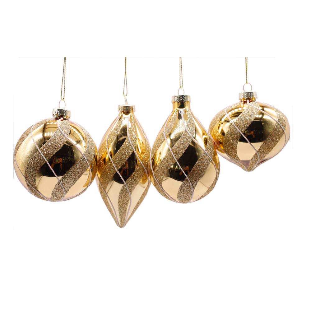 Mixed Gold Ornament – Set of 8