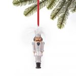 Black and Gold Stone Christmas Ornament