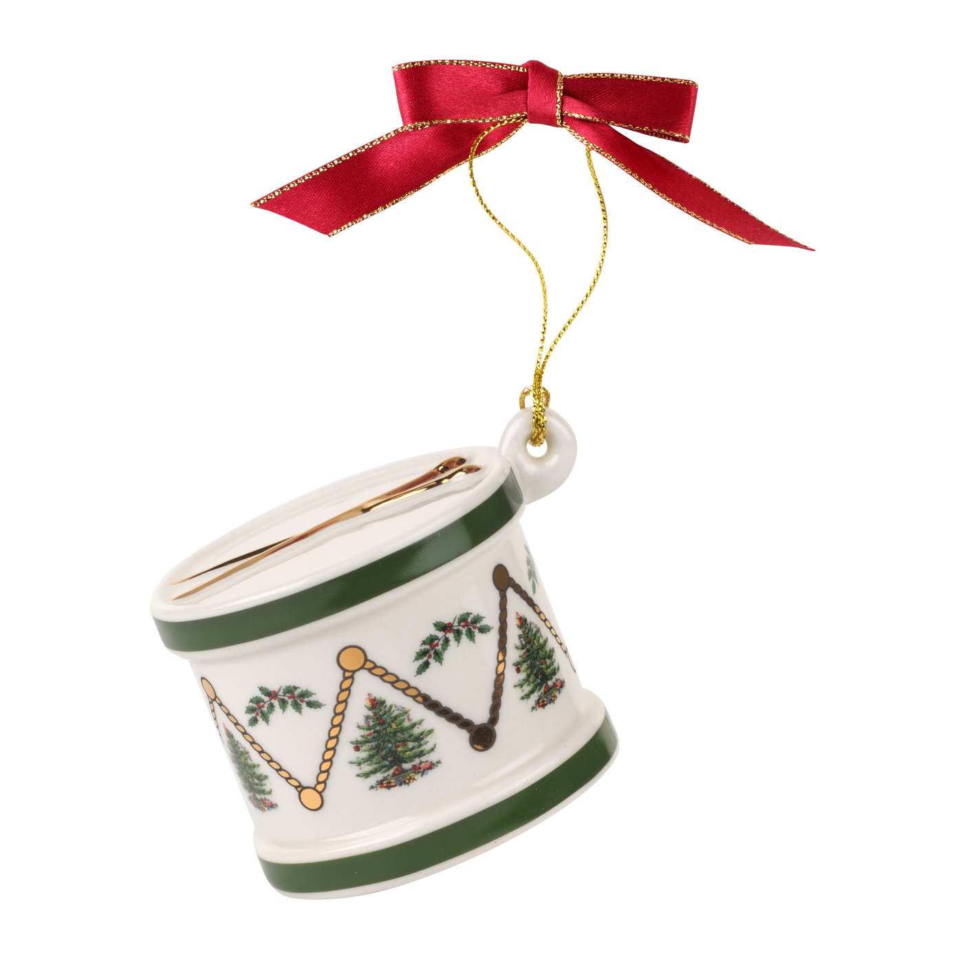 Spode Christmas Drum Porcelain Ornament