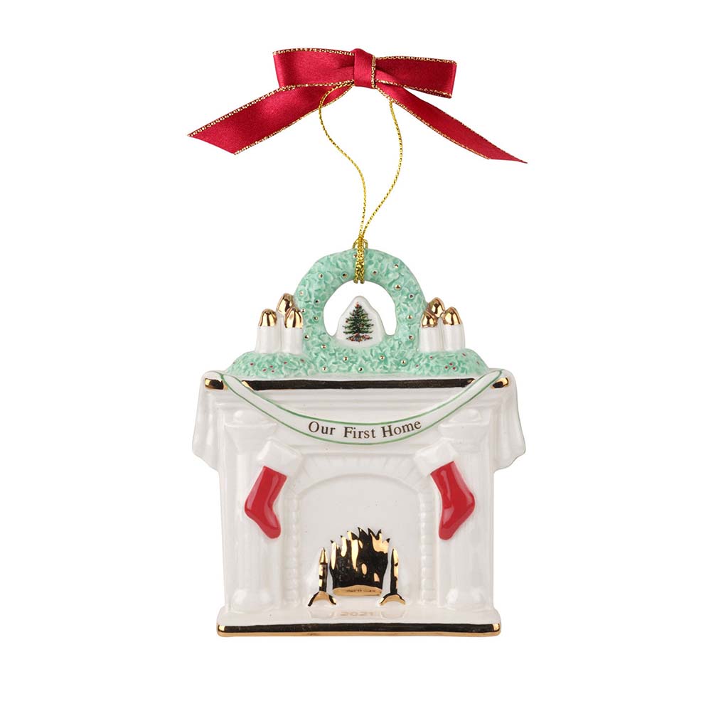 Spode First Home Fireplace Porcelain Ornament