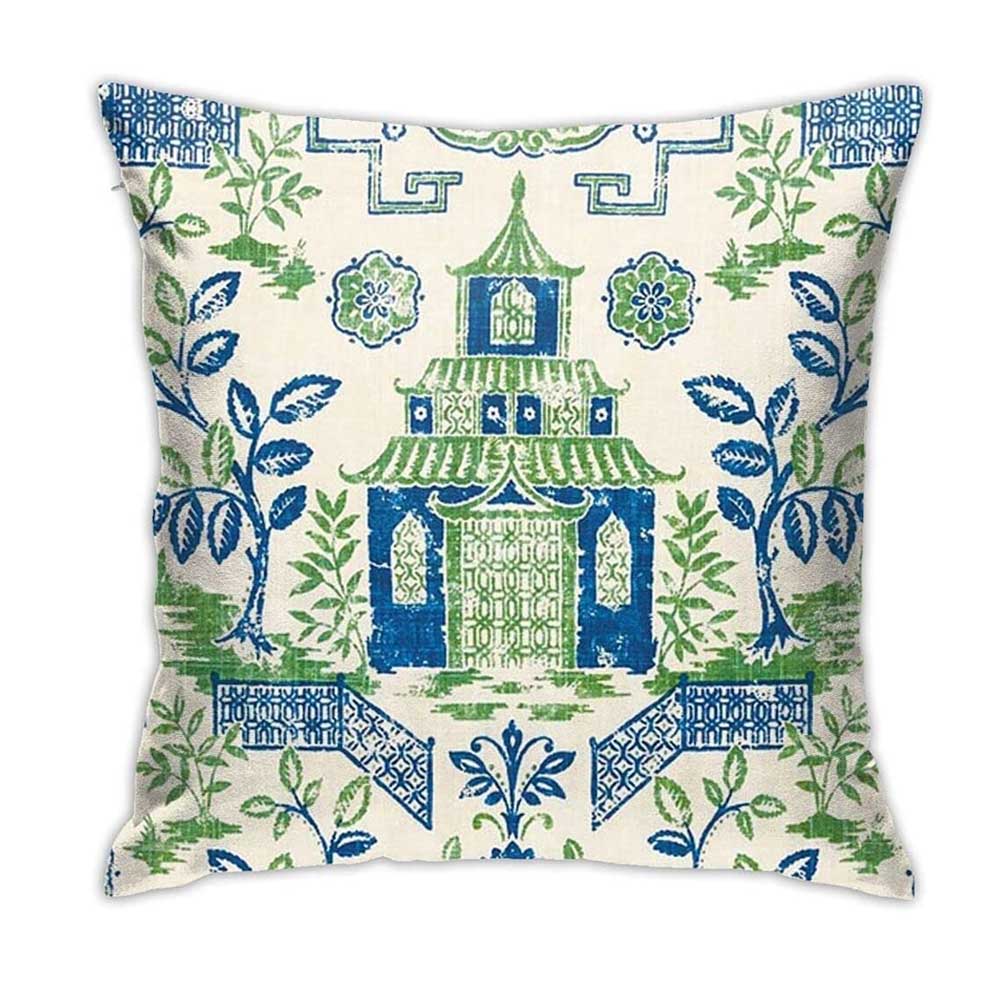 Cushion Cover with Temple Print
