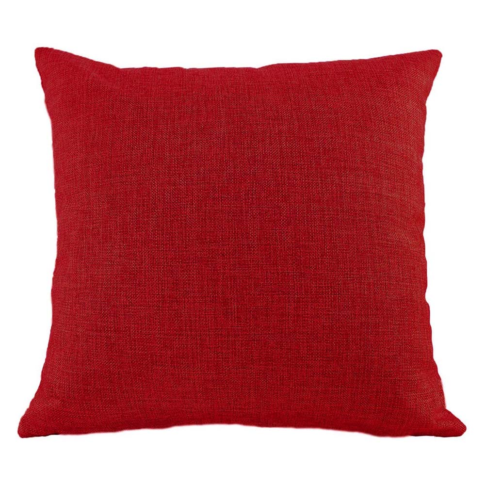 Cushion Cover in Red Linen