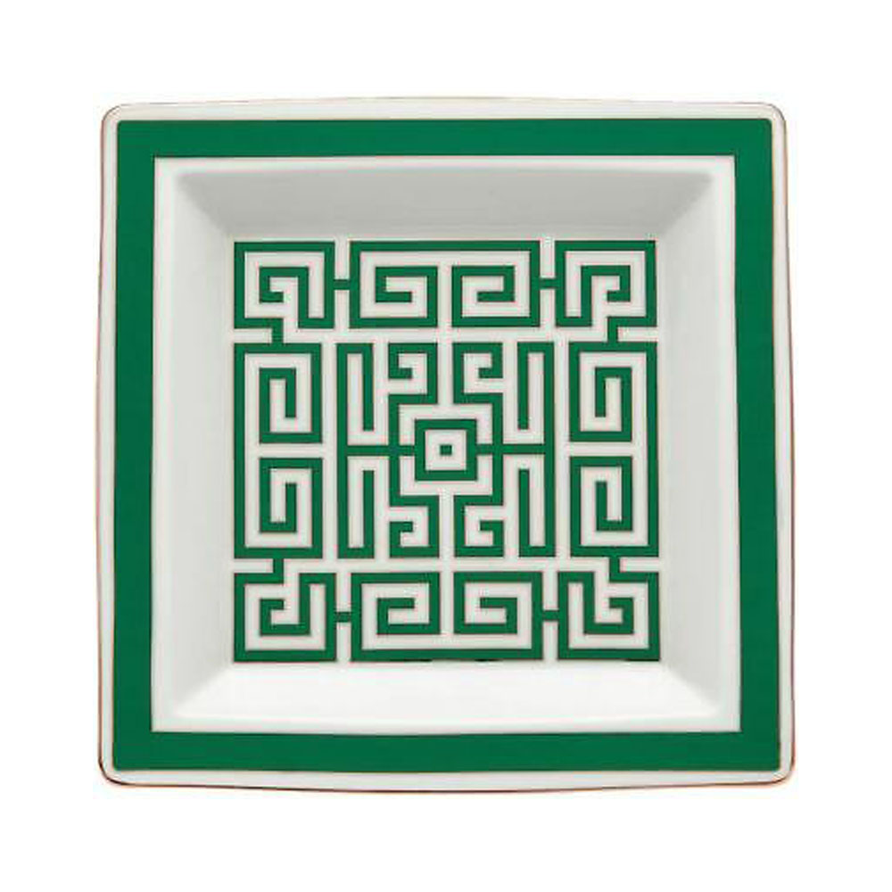 Ginori 1735 Labirindo Smeraldo Decorative Square Plate