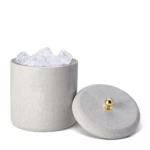 Bình Đá Cao Cấp Chất Liệu Shagreen Chống Thấm – Màu Xám