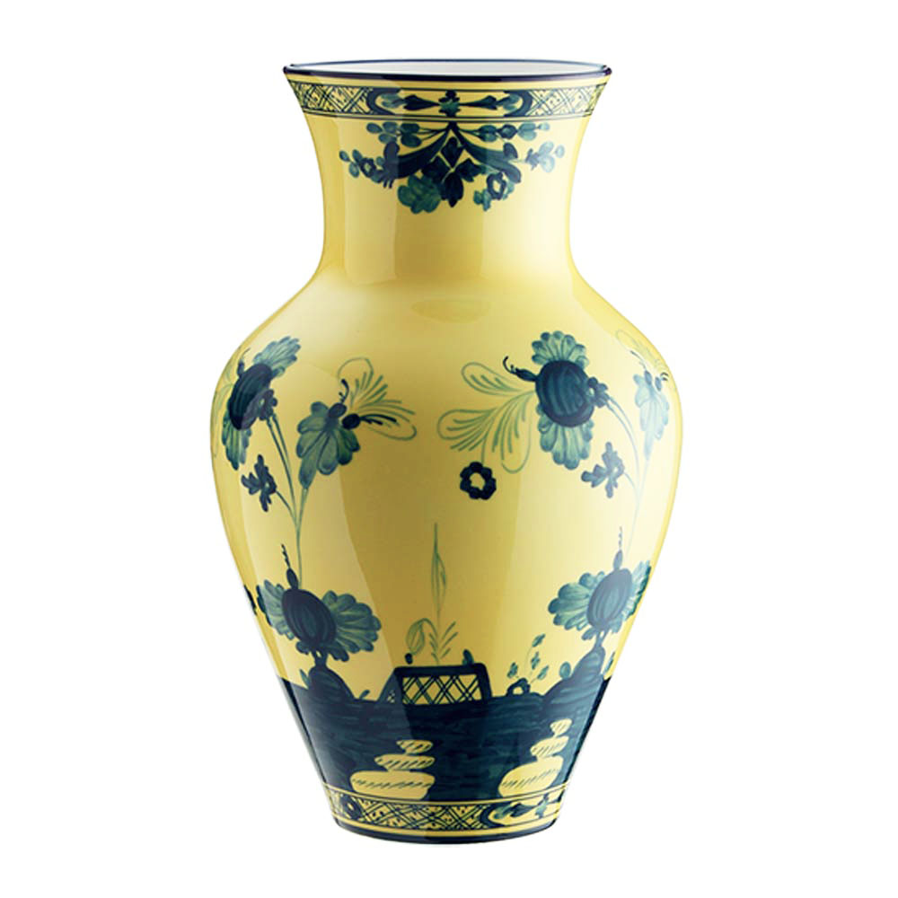 Ginori 1735 Oriente Italiano Citrino Ming Vase 30cm