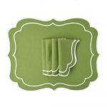 Rattan Placemats in Blue – Set of 2