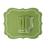 Rattan Placemats in Blue – Set of 2