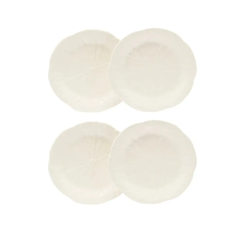 Bordallo Pinheiro Cabbage White Dessert/Salad Plates