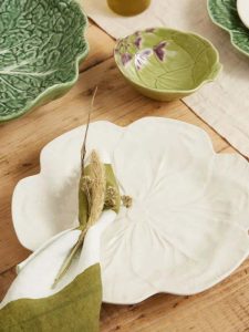 Bordallo Pinheiro Cabbage White Dinner Plates