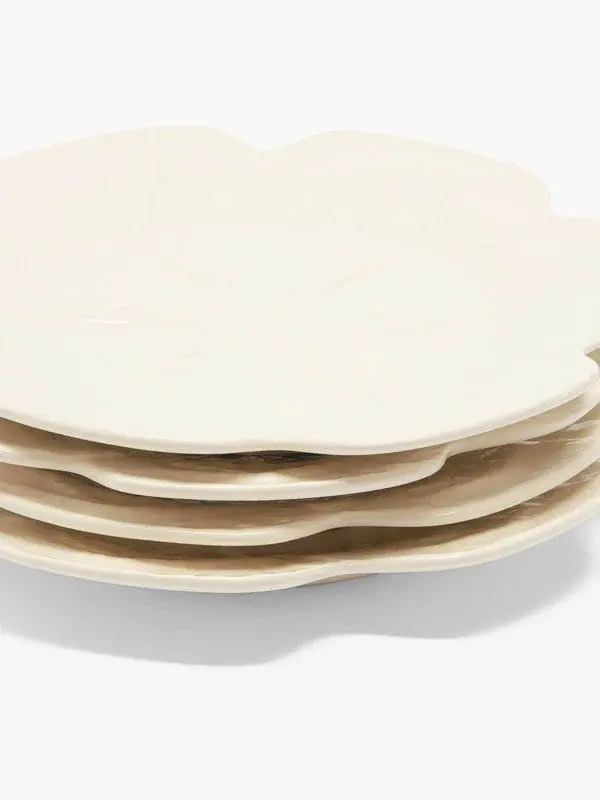 Bordallo Pinheiro dĩa salad gốm bắp cải trắng 26.5cm